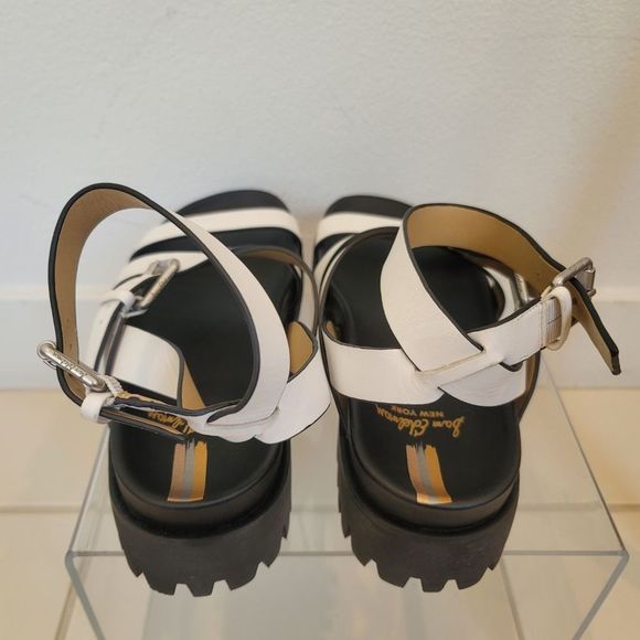 Sam Edelman Eleanora White Ankle Strap Sandal Size 8.5 - Picture 3 of 7